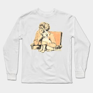 I love petting dogs Long Sleeve T-Shirt